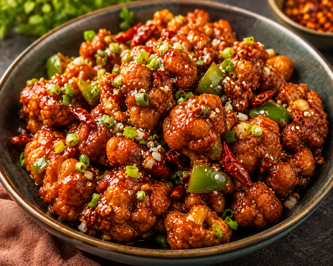 Colonel Tso. Cauliflower (V)(V+)